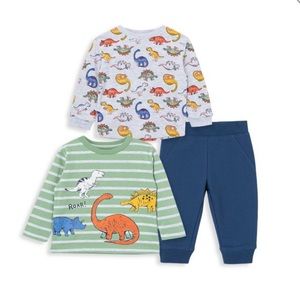 NWT - Boy's 3-Piece Dino Shirts & Pants Set